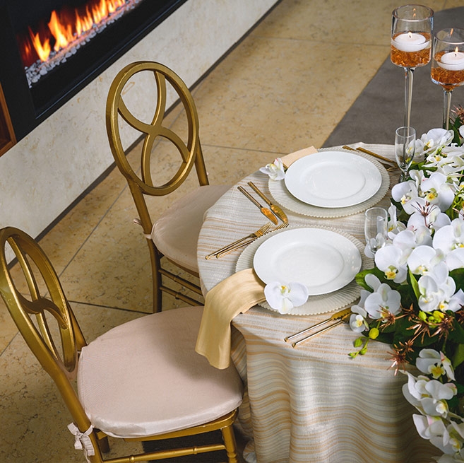 chairs at table